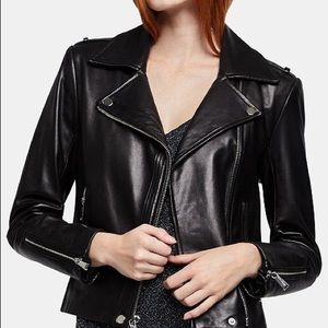 Bcbg generation real leather moto jacket